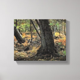 Skogscen i höst canvastryck