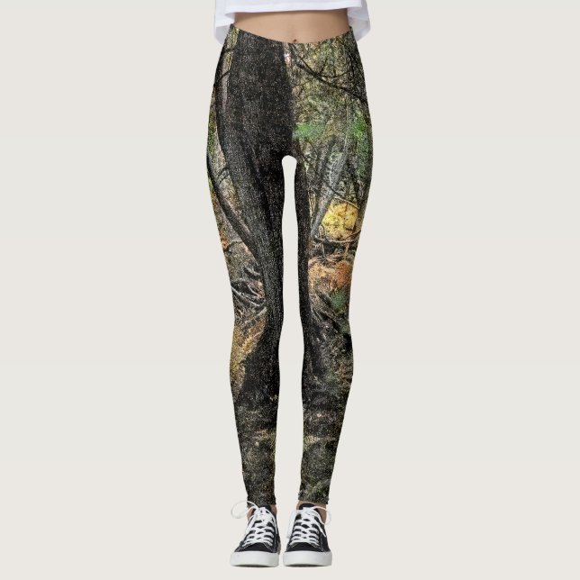 Skogscen i höst leggings (Framsida)