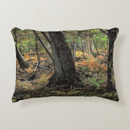 Skogscen i höst prydnadskudde