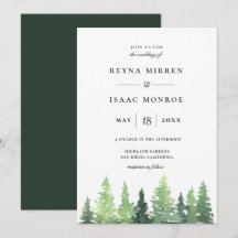 Skogscen i Rustic Woodland Bröllop