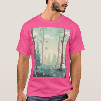 Skogscen med Spöken T Shirt