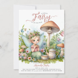 Skogschaufför i Fairy Tea Vild Mushroom Forest Fli Inbjudningar