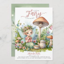 Skogschaufför i Fairy Tea Vild Mushroom Forest Fli Inbjudningar