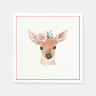 Skogsdamm, babyskor, blommor pappersservett