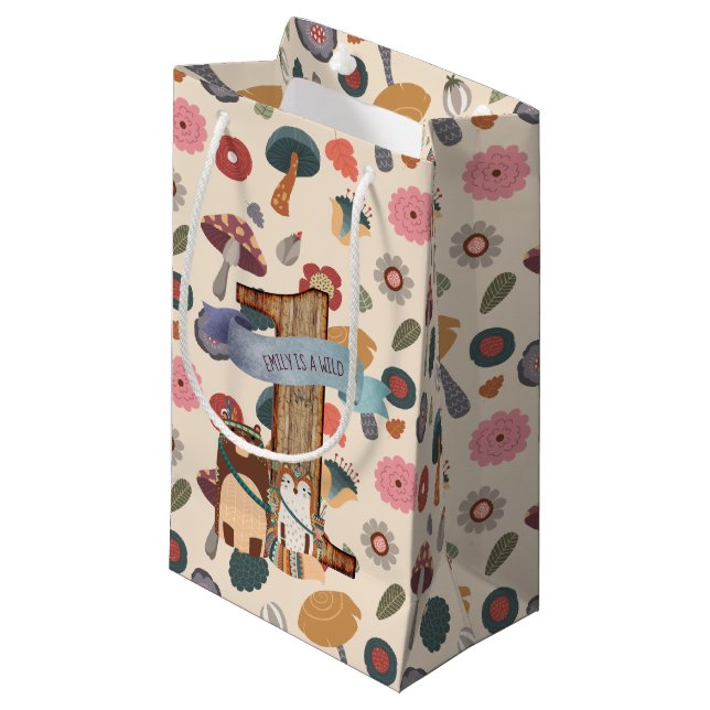 Skogsdjur 1:a födelsedagen Vild 1 - Stam (Framsidan Vinklad)