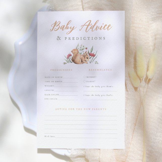 Skogsdjur Baby Predictions & Advice Game (Skapare uppladdad)