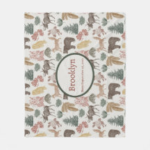 Skogsdjur Baby- Rustiska päron, rävar, Uggla