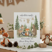 Skogsdjur Baby Shower