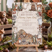 Skogsdjur Baby Shower
