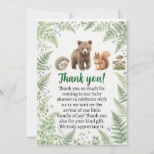 Skogsdjur baby shower