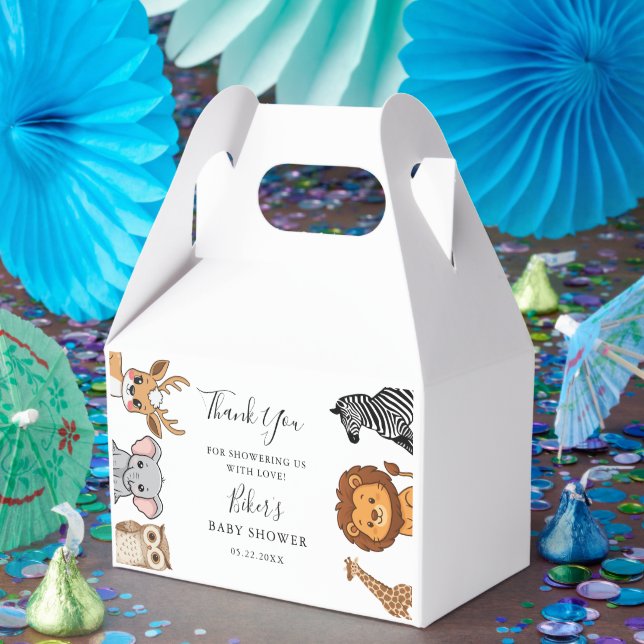 Skogsdjur Baby Shower Presentaskar (Part)
