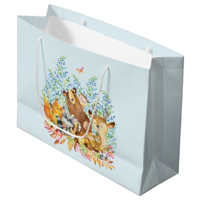 Skogsdjur Babyskåda Gift Bag (Framsidan Vinklad)