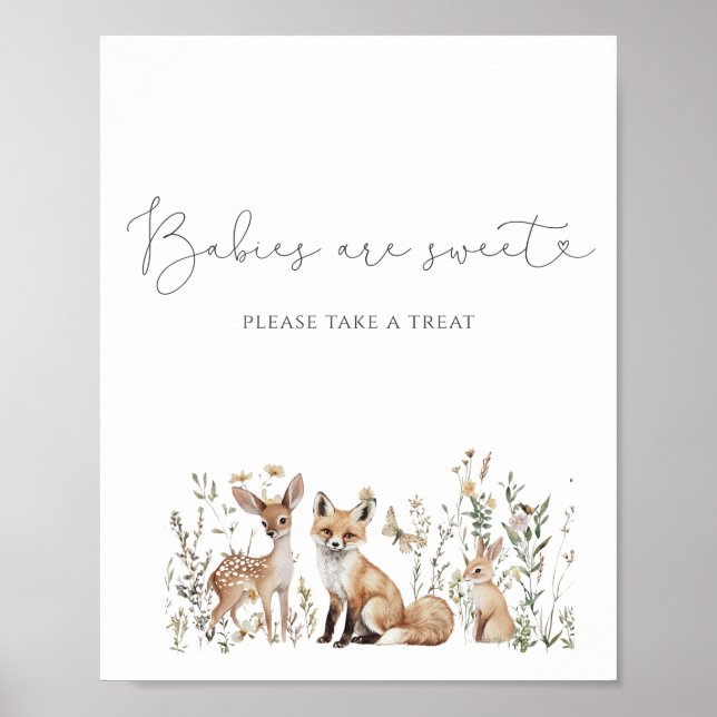 Skogsdjur Babyskor Behandlingen Poster (Framsidan)