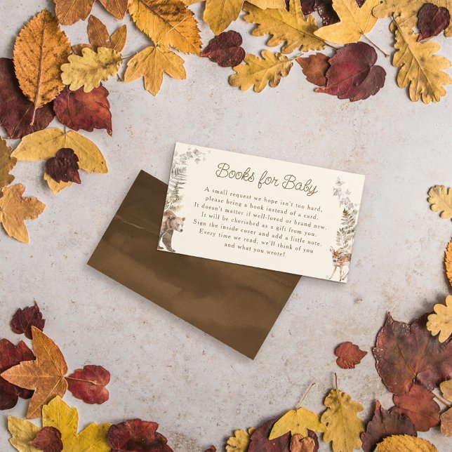 Skogsdjur, babyskor Bokar för Baby Tilläggskort (Skapare uppladdad)