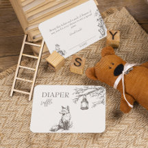 Skogsdjur Babyskor Diaper Raffle