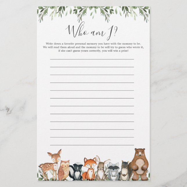 Skogsdjur, babyskor som jag spelar (Framsida)