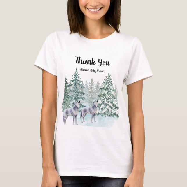 Skogsdjur, babyskor t shirt (Framsida)