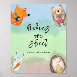 Skogsdjur - Bebisar är söta Poster