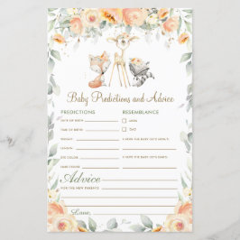 Skogsdjur Blommig Baby Förutsägelser och Råd