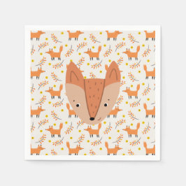 Skogsdjur Boho Design Fox Pappersservett