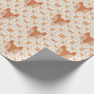 Skogsdjur Boho Design Fox Presentpapper