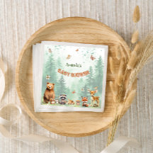 Skogsdjur botanisk baby shower