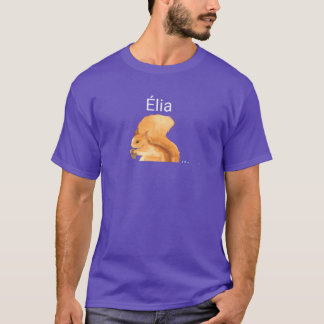 Skogsdjur ekorre med namn lia retro t shirt