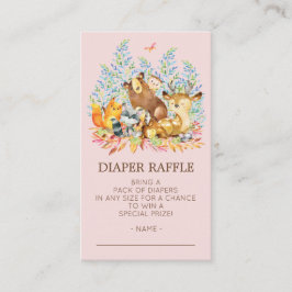 Skogsdjur - flickor Slagare Raffle Biljett Tilläggskort