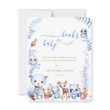 Skogsdjur för med sig ett Bok-babyvykort