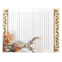 Skogsdjur (Forest Hjort Woodland Animals) Natur Vä Anteckningsblock