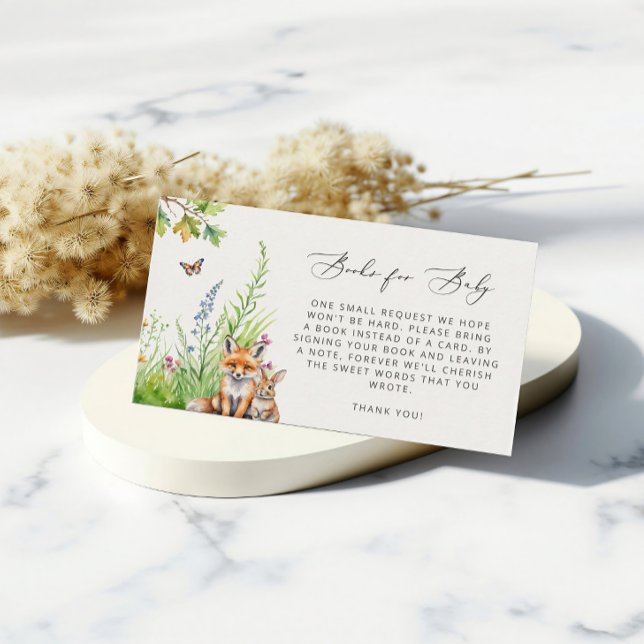 Skogsdjur Fox Rabbit Bokar för Baby Tilläggskort (Skapare uppladdad)