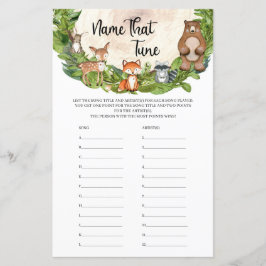 Skogsdjur från skogshus i Greenery Namn som Tune