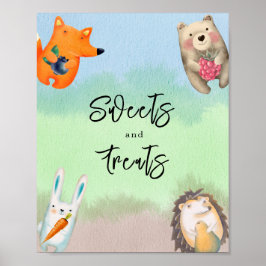 Skogsdjur - Godis och godsaker Poster