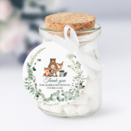 Skogsdjur Greenery Baby Shower Gåvor Etiketter