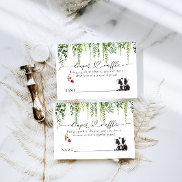 Skogsdjur Greenery Mushroom Baby Shower Tilläggskort