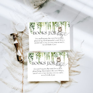 Skogsdjur Greenery Mushroom Baby Shower Tilläggskort