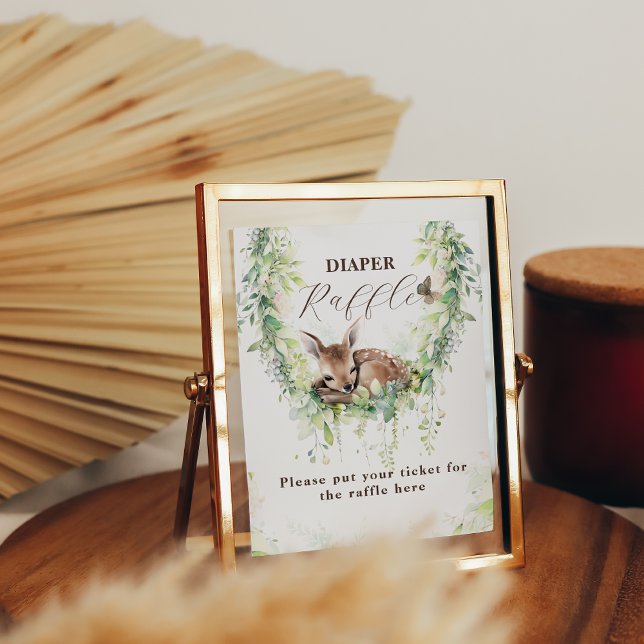 Skogsdjur Greenery Pojke Shower Diaper Poster (Skapare uppladdad)