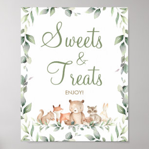 Skogsdjur Greenery Sweets & Treats Dessert Poster