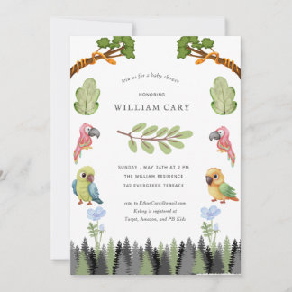 Skogsdjur Inbjudningar