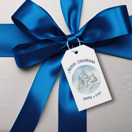 Skogsdjur Jul Presentetikett