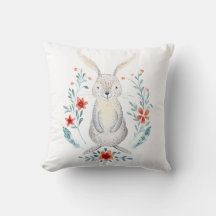 Skogsdjur (kanin) Decorative Pillow