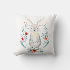 Skogsdjur (kanin) Decorative Pillow Kudde