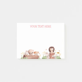 Skogsdjur lätt efter det att det tar Lycklig Ansik Post-it Block