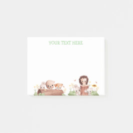 Skogsdjur lätt efter det att det tar Lycklig Ansik Post-it Block