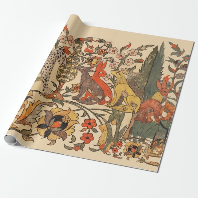 SKOGSDJUR, LEOPARD, JACKALS, KANINER, FLÖDEN PRESENTPAPPER (Utrullad)