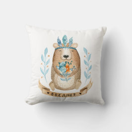 Skogsdjur med dekorativ fyllning kudde