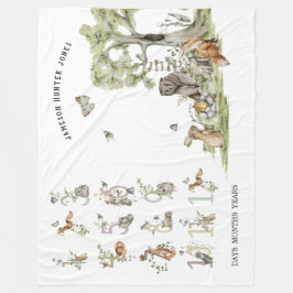 Skogsdjur | Milstolpe Baby Fleecefilt