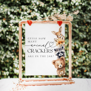 Skogsdjur Modern babystöld Poster