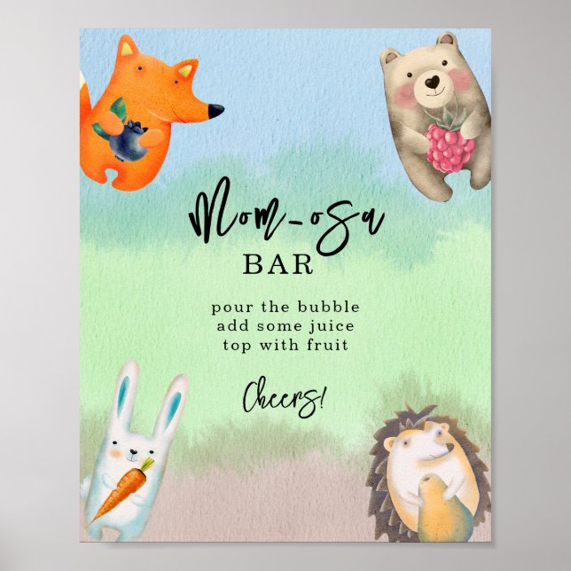Skogsdjur - mom-osa bar poster (Framsidan)