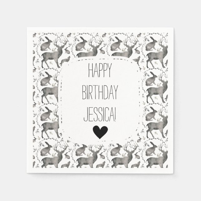 Skogsdjur Pappersservett (Framsidan)